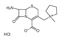 Pyrrolidinium, 1-[(7-amino-2-carboxy-8-oxo-5-thia-1-azabicyclo[4.2.0]oct-2-en-3-yl)me thyl]-1-methyl-, chloride, (6R-trans)-